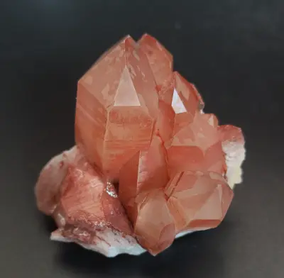 Bergkristallstufen Tangerine (Mandarinen Quarz)