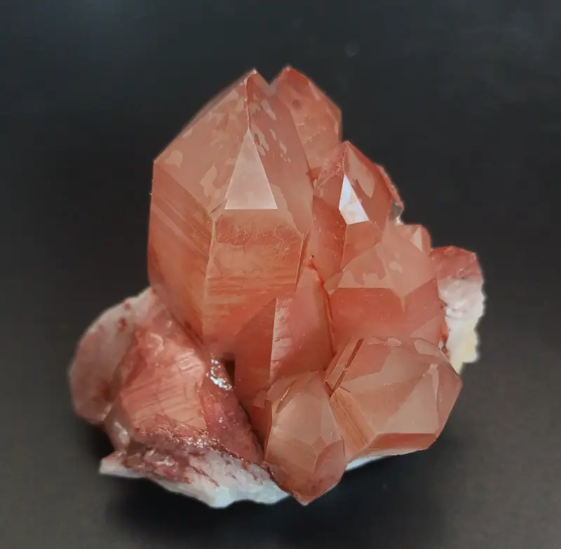 Bergkristallstufen Tangerine (Mandarinen Quarz)